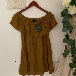 NWT Olive Off The Shoulder Dress